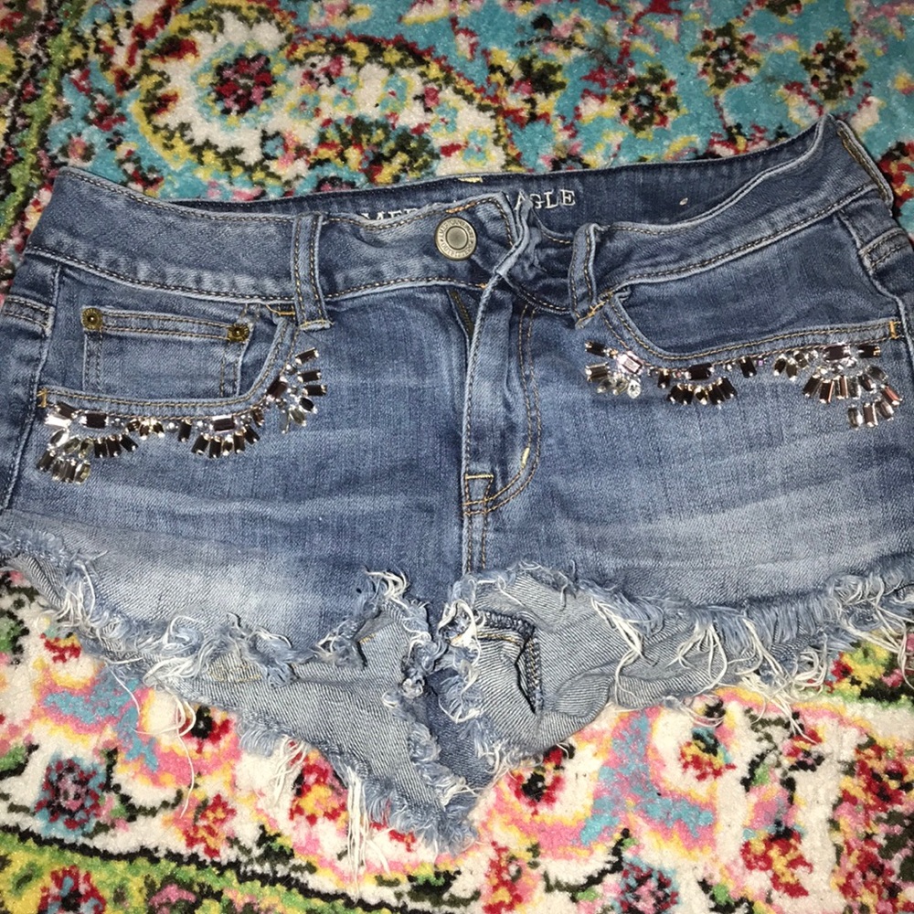 American eagle shorts with jewels